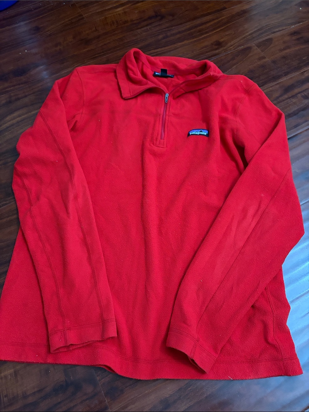 Patagonia Red Men's Half-Zip Fleece Pullover